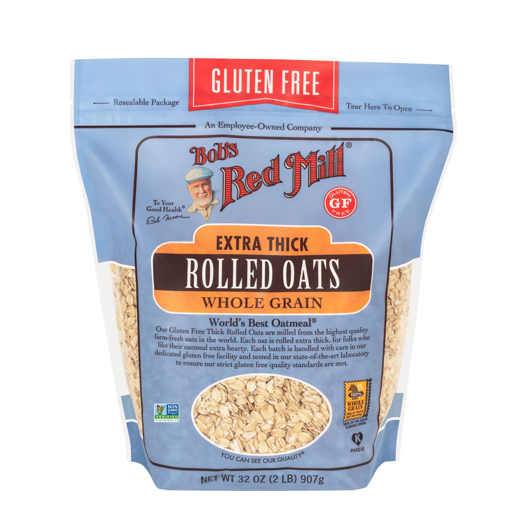 Gluten Free Extra Thick Rolled Oats | Bob's Red Mill Natural Foods