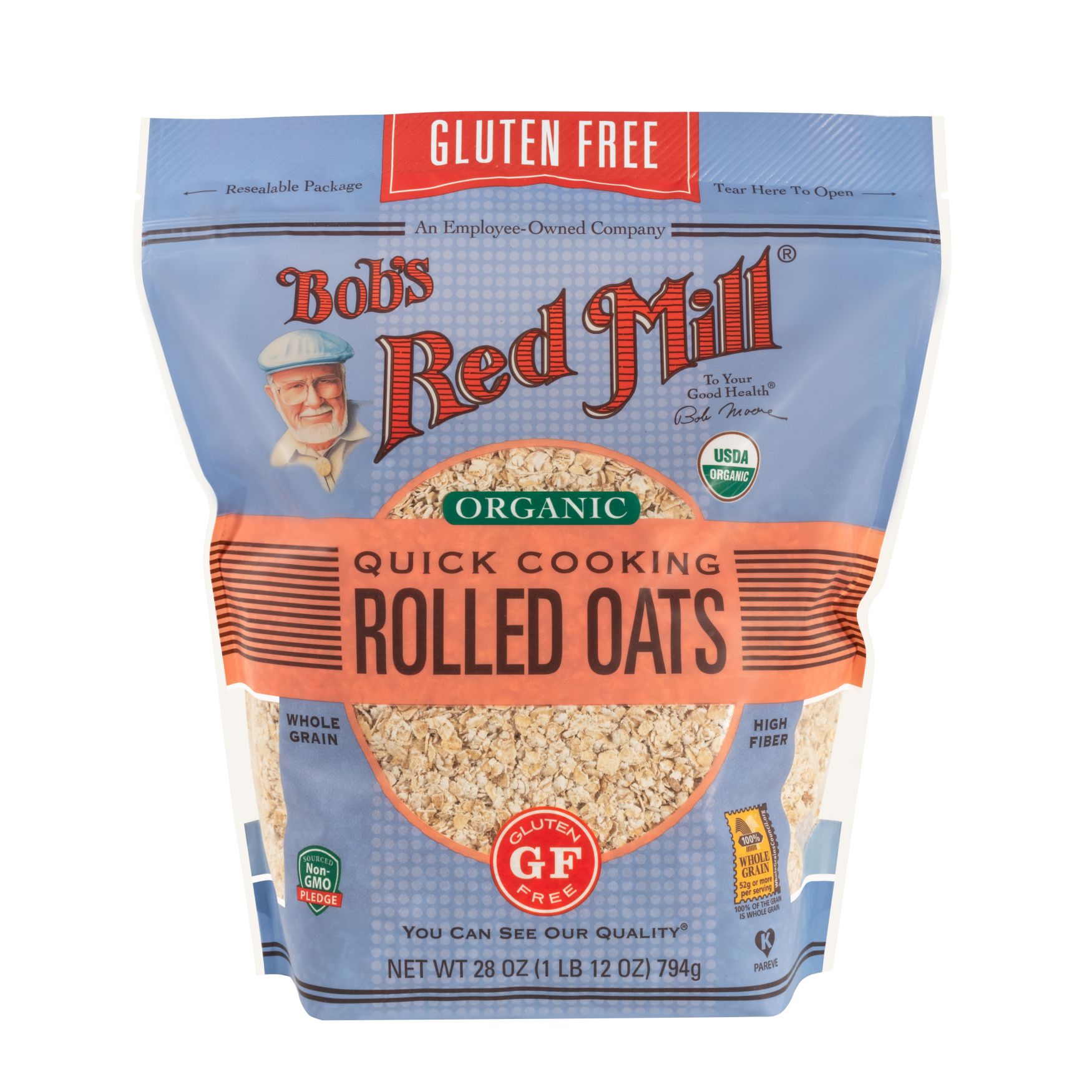 Gluten Free Organic Quick Cooking Rolled Oats :: Bob's Red Mill Natural ...