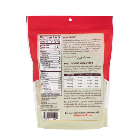 Wheat Farina :: Bob's Red Mill Natural Foods